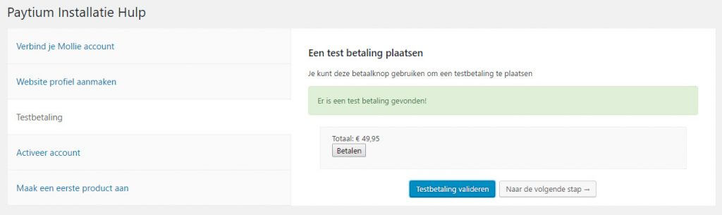 mollie wordpress paytium