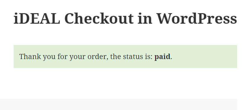 ideal betaling wordpress