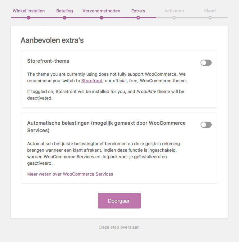 woocommerce handleiding stap 4