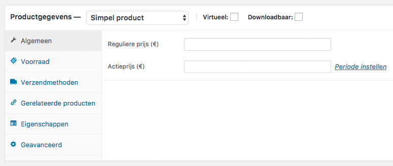 woocommerce product toevoegen