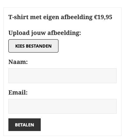 Betaald bestanden uploaden