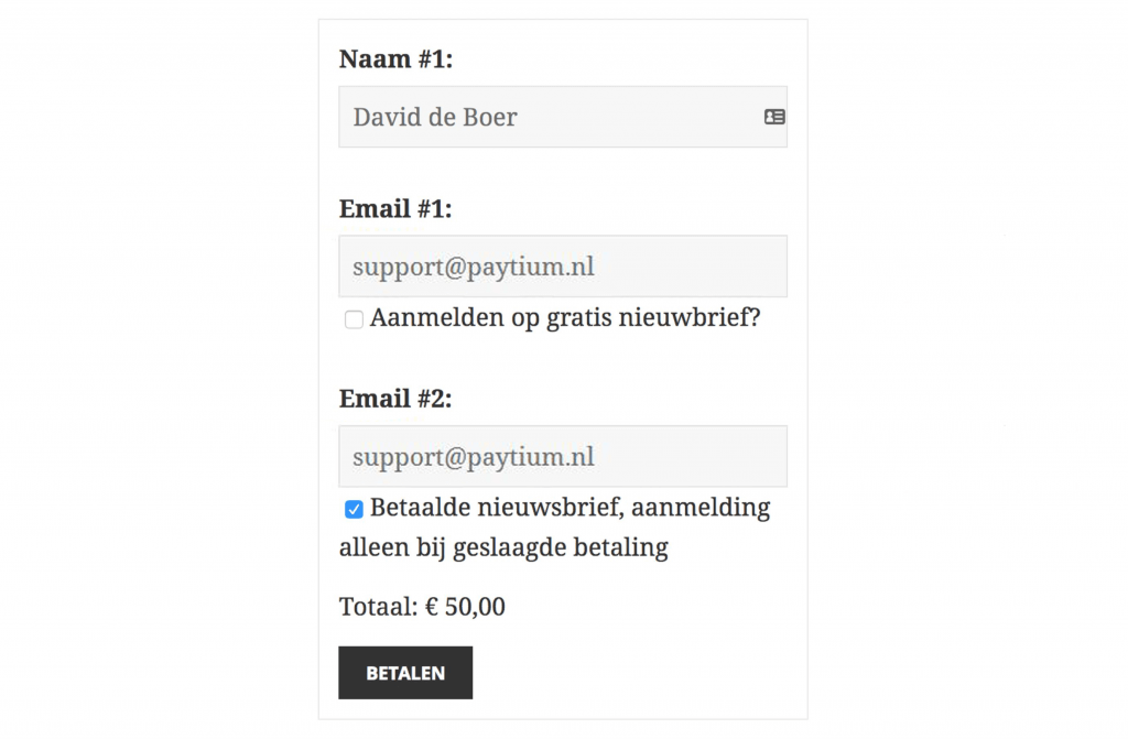 MailChimp koppeling voor Paytium, de iDEAL plugin voor WordPress
